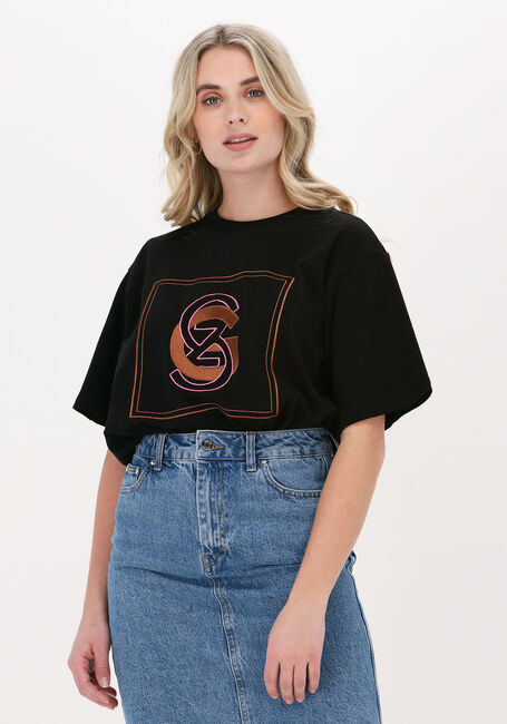 Zwarte GESTUZ T-shirt GISA SOLID TEE - large