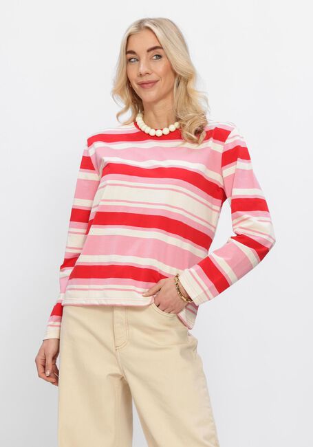 Roze MODSTR&Ouml;M Tops & T-shirts URBANMD STRIPE LS T-SHIRT - large