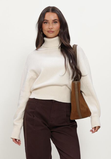 Creme SELECTED WOMEN Coltrui SLWELLIE LS KNIT ROLL NECK - large