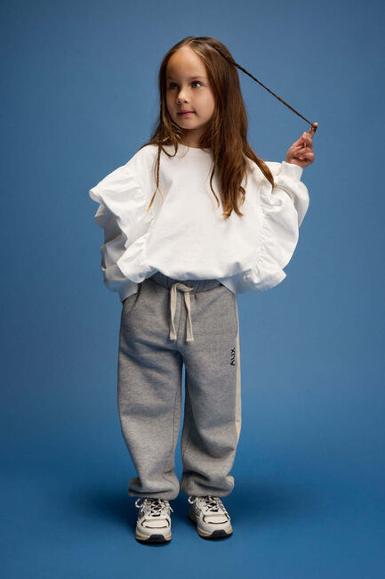 Witte ALIX MINI Sweater RUFFLE VINTAGE SWEATER - large