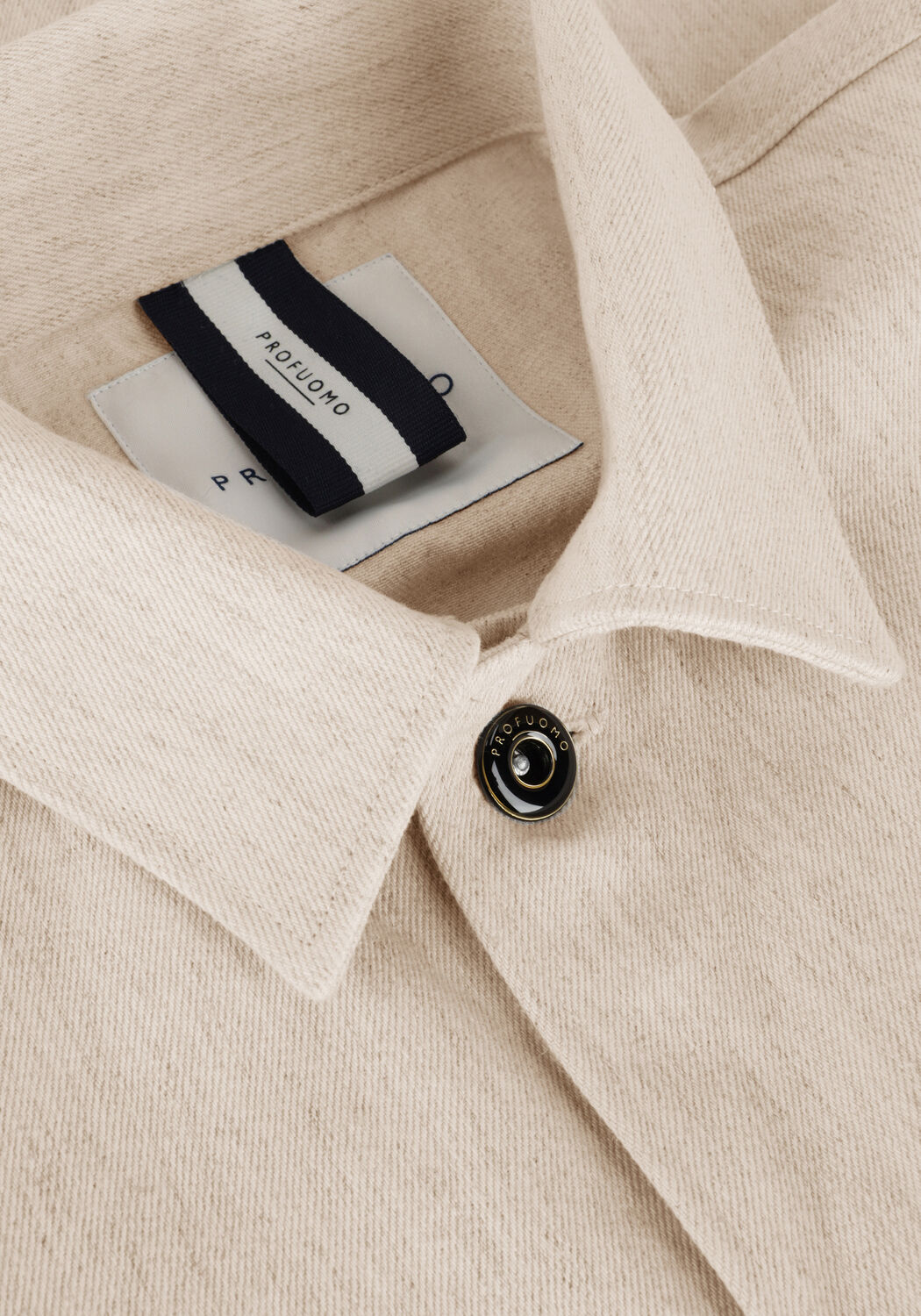 Beige PROFUOMO Overshirt PPUF10002 - large