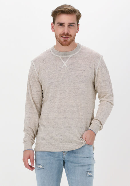 Zand SCOTCH & SODA Trui LIGHTWEIGHT LINEN-BLEND MELANGE CREWNECK PULLOVER - large