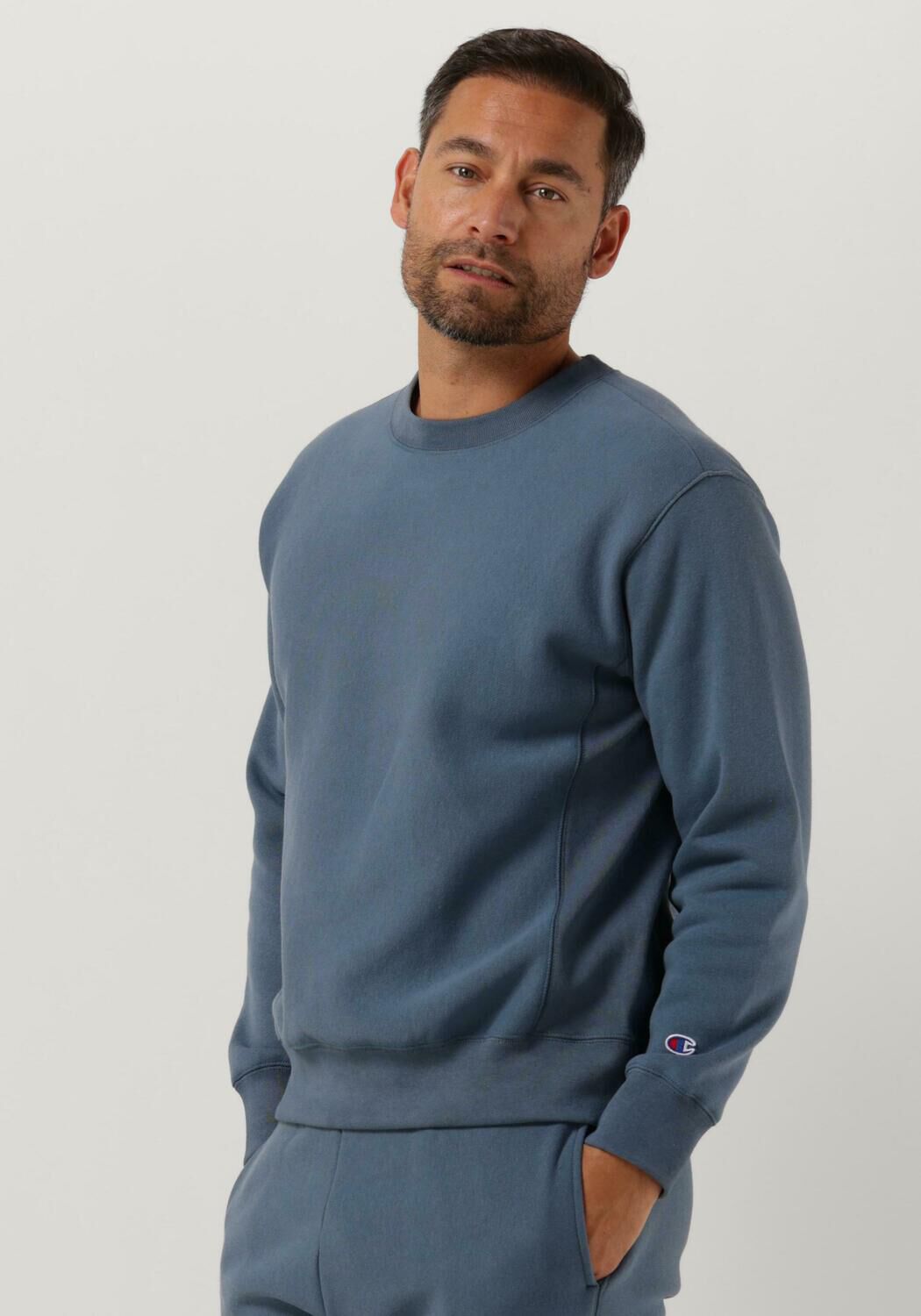 Blauwe CHAMPION Sweater CREWNECK SWEATSHIRT Omoda