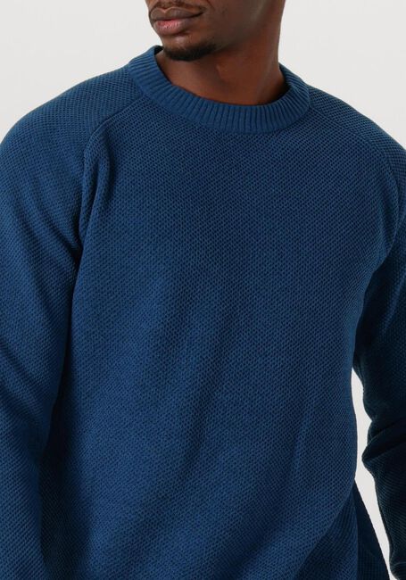 Blauwe DSTREZZED Trui NEILL BIG CHENILLE - large