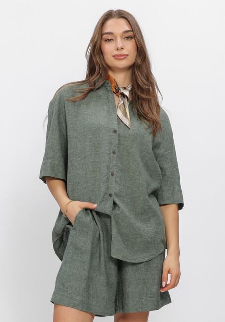 Groene MSCH COPENHAGEN Blouses MSCHVIANA GINIA 3/4 SHIRT - large