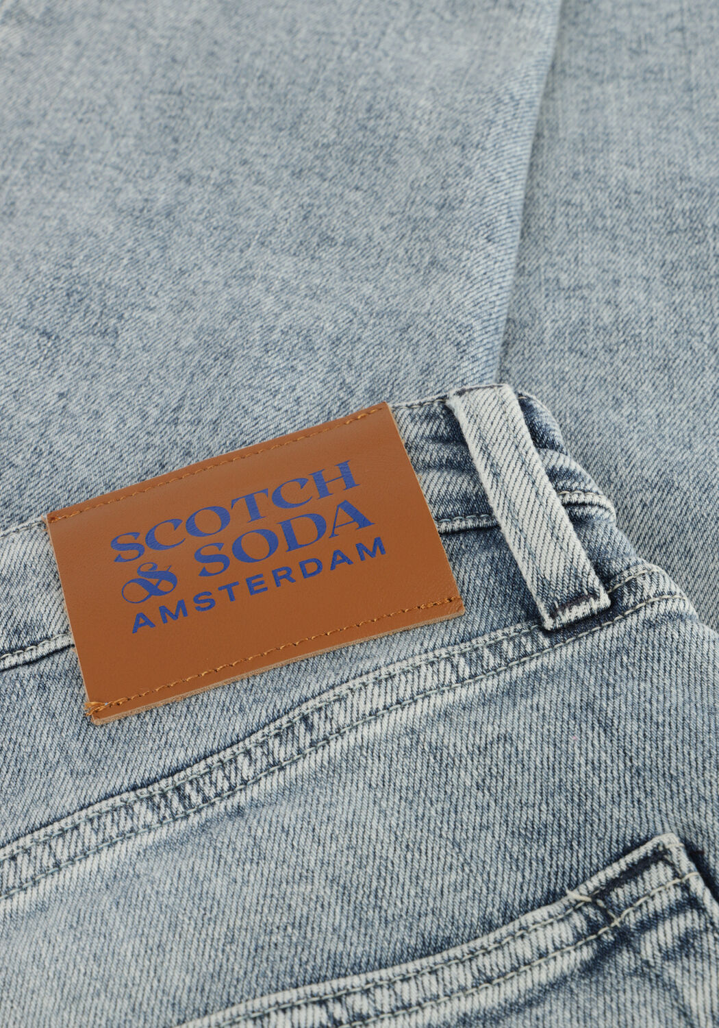 Lichtblauwe SCOTCH & SODA Slim fit jeans CORE THE ZEE STRAIGHT JEANS - large