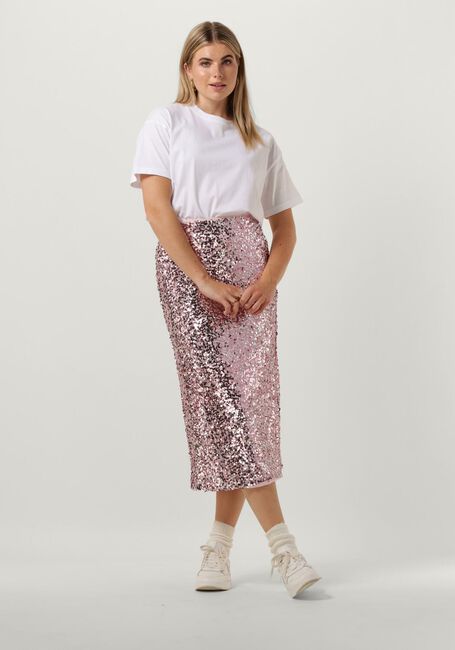 Roze NEO NOIR Midirok BAIRA SEQUINS SKIRT - large