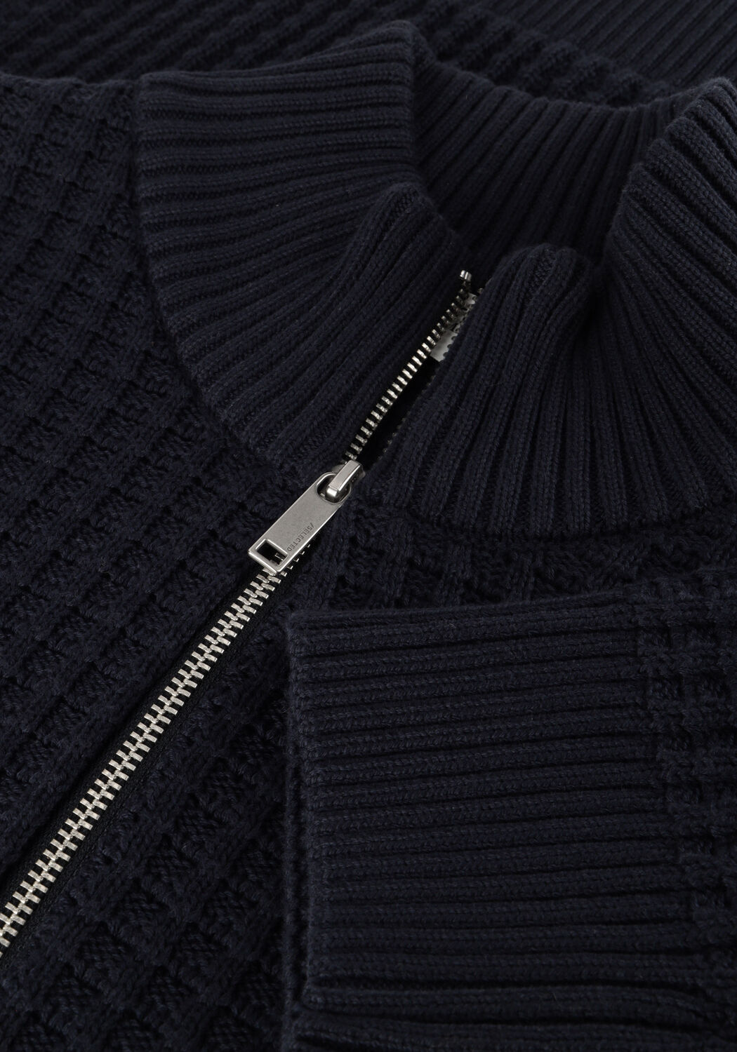 SELECTED MEN SLHTOM LS KNIT STRUCTURE HALF ZIP - large