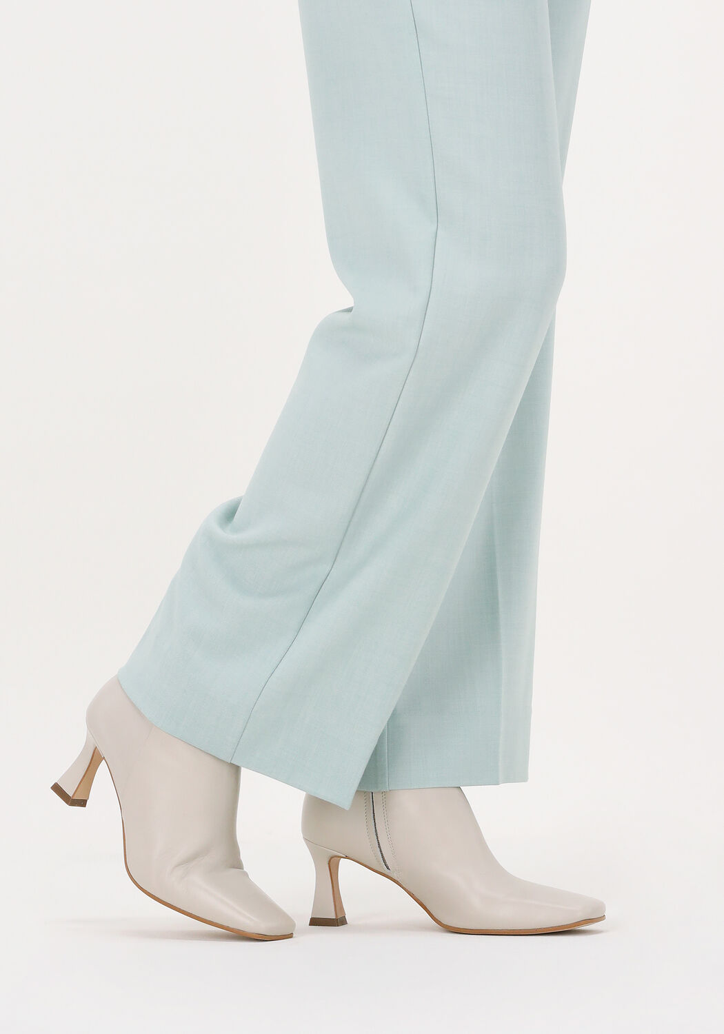 Witte NOTRE-V Enkellaarsjes 34052 - large