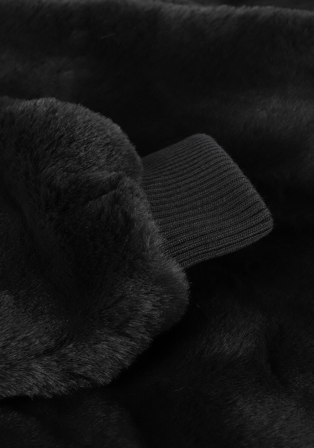 Grijze MOSCOW Faux fur jas NADJANA - large