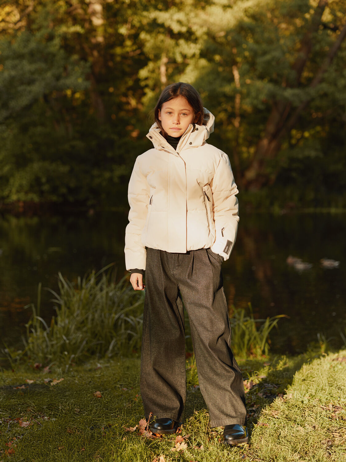 Zwarte MOLO Wide jeans AEISHA - large