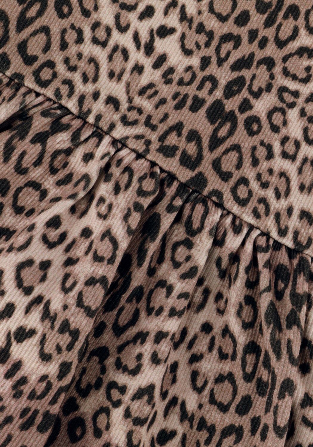 Bruine ALIX MINI Mini jurk KIDS KNITTED ANIMAL RIB DRESS - large