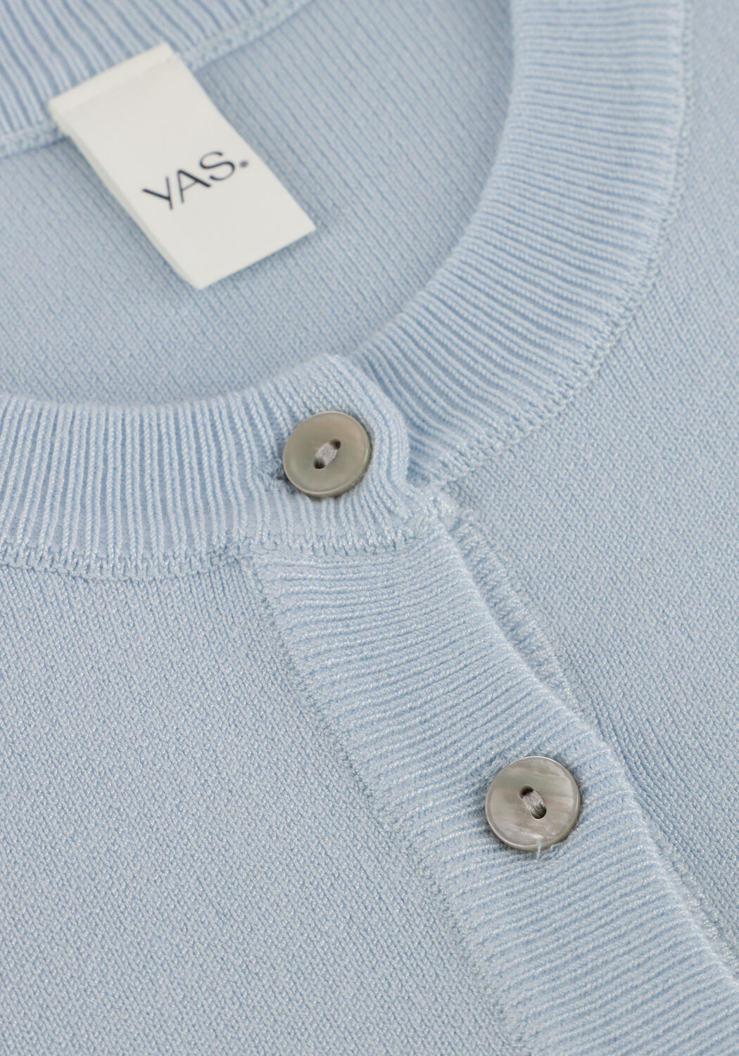 Blauwe Y.A.S. Vest YASEENA LS KNIT CARDIGAN - large