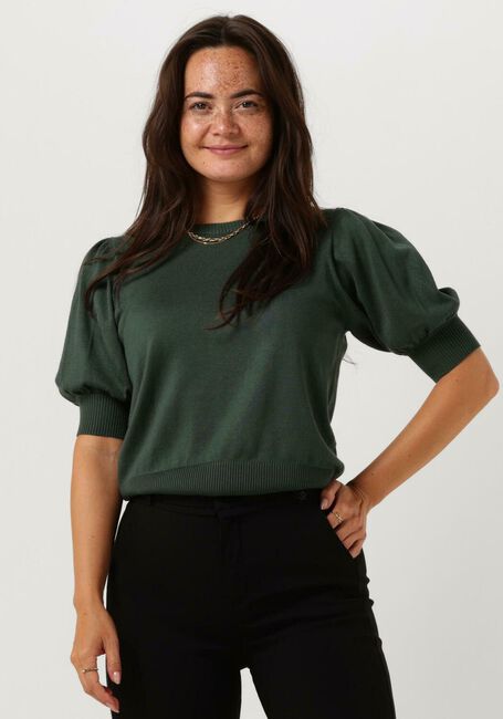 Groene MINUS T-shirt LIVA KNIT TEE - large