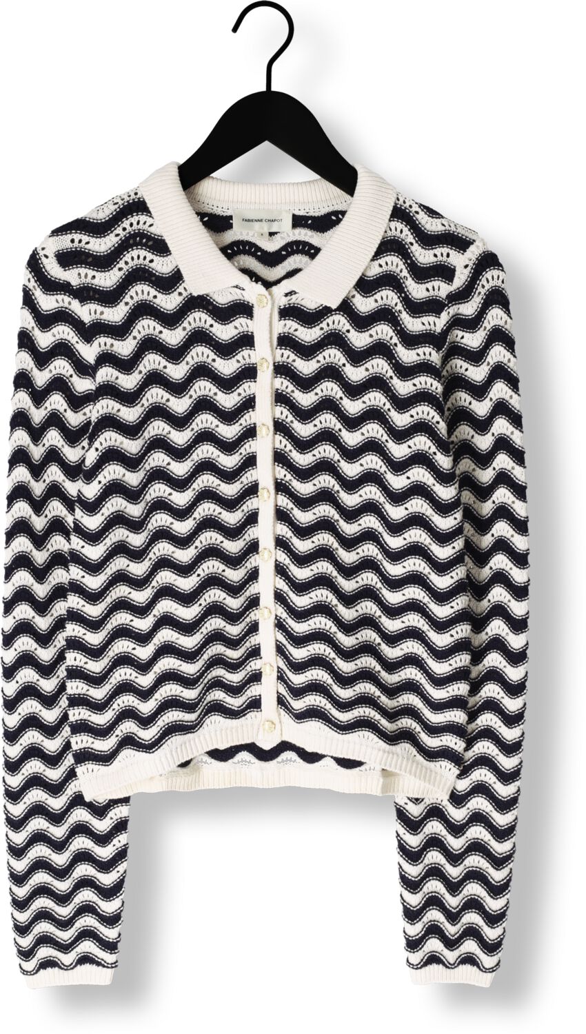 FABIENNE CHAPOT Dames Truien & Vesten Caro Crochet Cardigan Long Sleeve Blauw