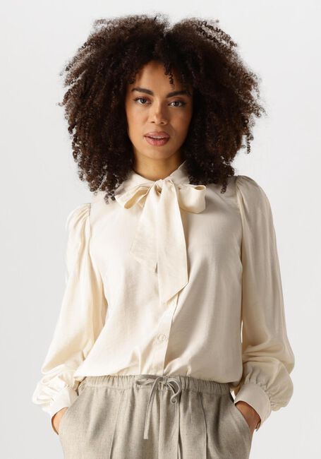 Creme Y.A.S. Blouses YASPIL LS BOW SHIRT - large