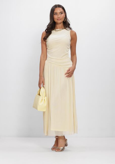 Gele NEO NOIR Maxi jurk CLUDINE MESH DRESS - large