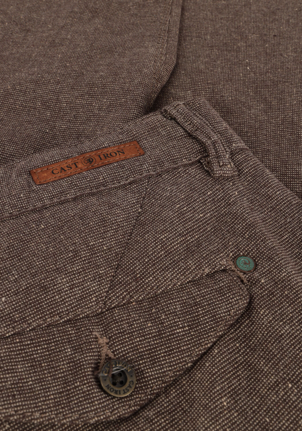 Taupe CAST IRON Chino CHINO WOOL STRUCTURE - large