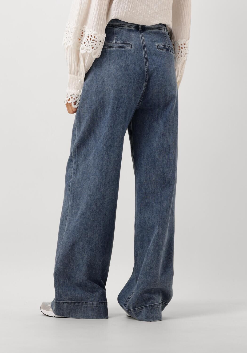 COPENHAGEN MUSE Dames Jeans Cmjean-wide Pants Donkerblauw