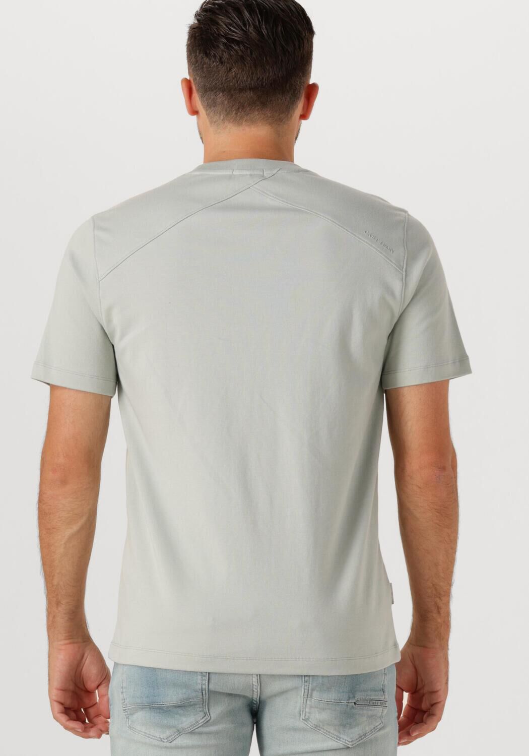 CAST IRON Heren Polo's & T-shirts Regular Fit Interlock Grijs