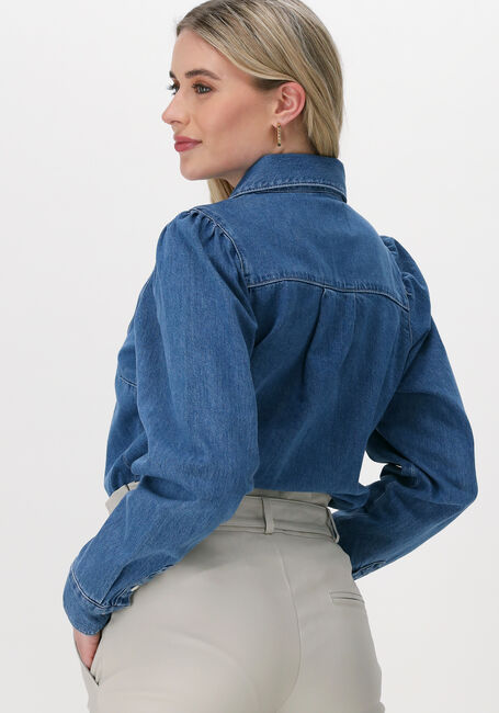 Donkerblauwe JUST FEMALE Blouses BEST DENIM BLOUSE - large