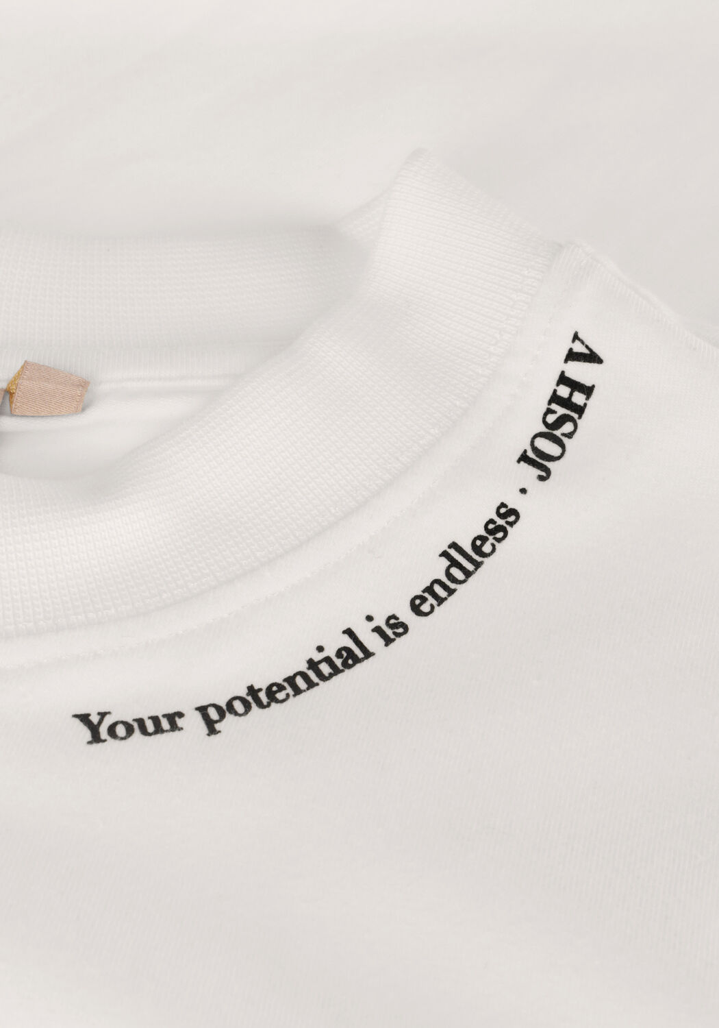 Gebroken wit JOSH V T-shirt TEDDY QUOTE - large