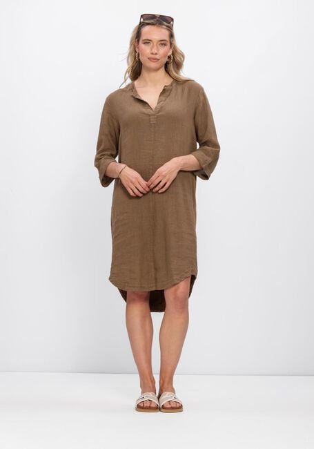Taupe NUKUS Mini jurk KATE DRESS MIX - large