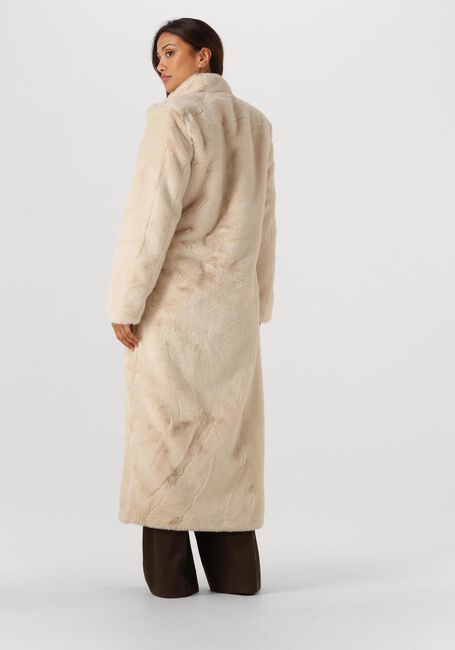 Ecru IBANA Faux fur jas CAMILLE - large