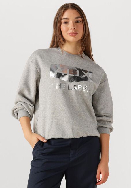 Grijze ALIX THE LABEL Trui FOIL LOGO SWEATER - large
