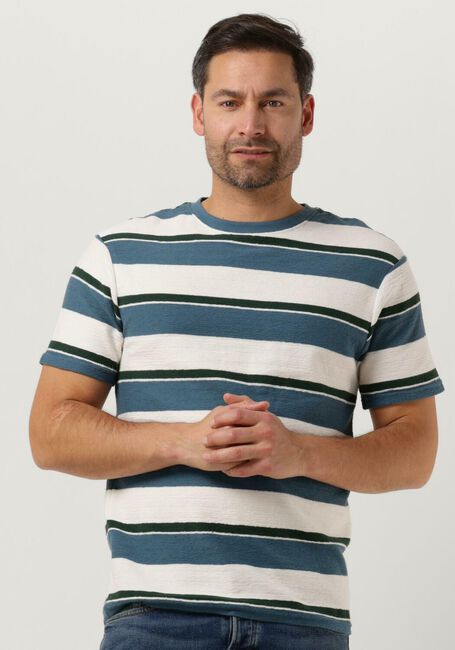 Blauwe ANERKJENDT T-shirt AKKIKKI S/S STRIPE FROTTE - large