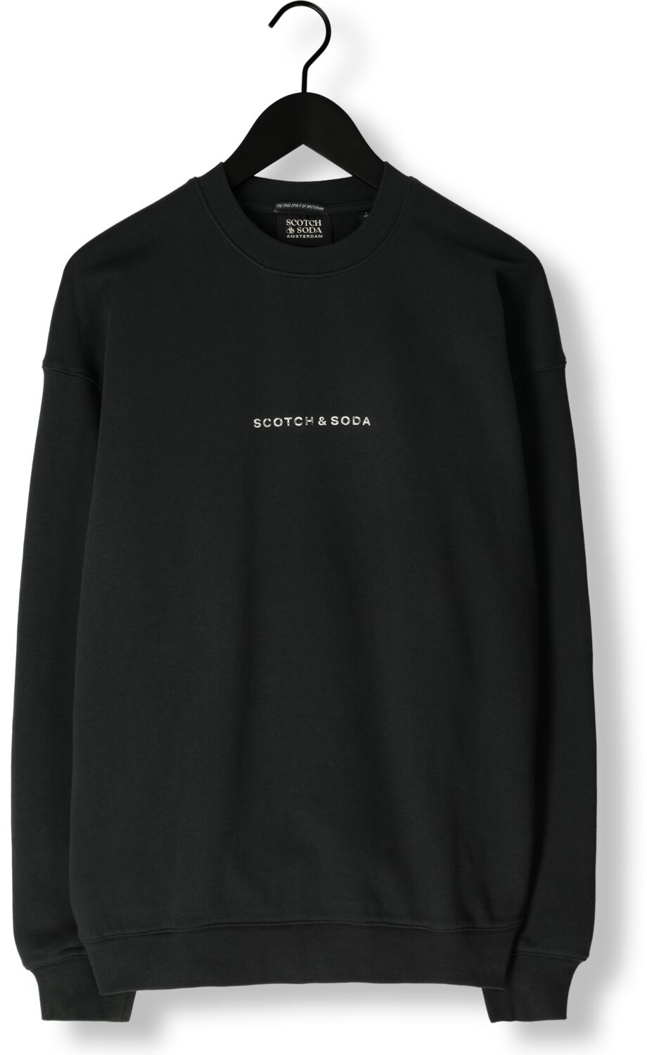 SCOTCH & SODA Heren Truien & Vesten Logo Front Chest Sweatshirt Donkergroen
