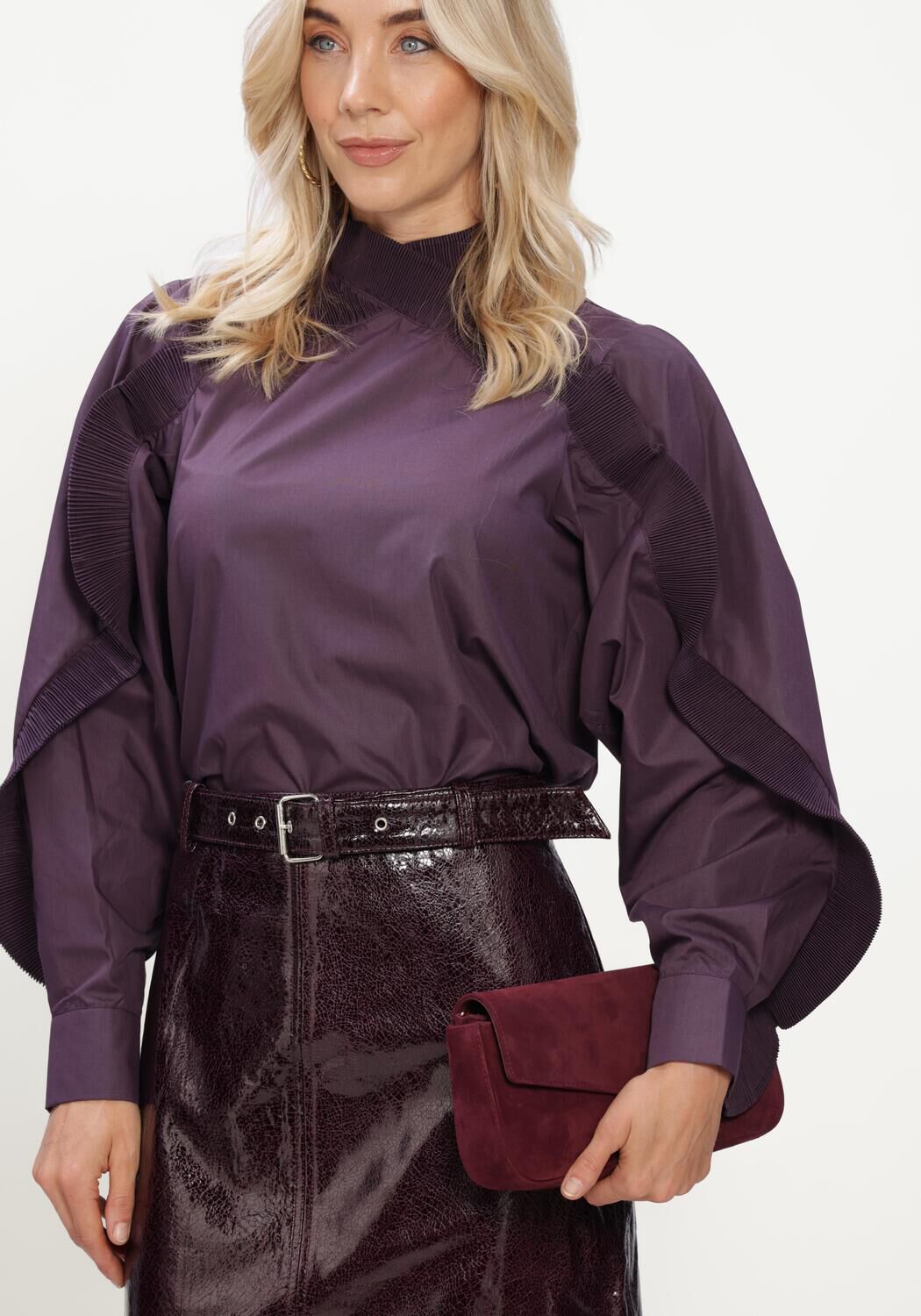 Paarse COPENHAGEN MUSE Blouses CMPLEAT-BLOUSE - large