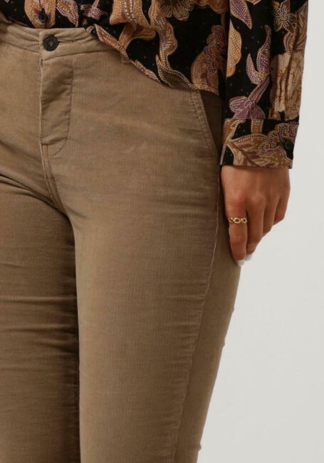 Camel BY-BAR Flared broek LEILA VELVET PANT - large