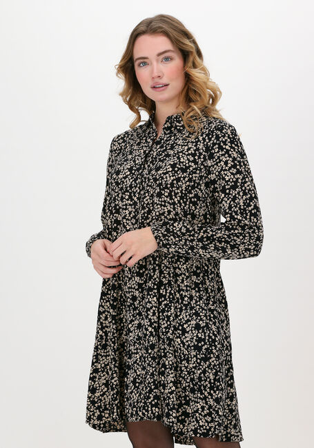 Zwarte MSCH COPENHAGEN Mini jurk LILLIS MOROCCO LS AOP - large