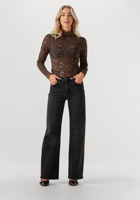 Bruine NEO NOIR Top LIZA LACEFLOWER BLOUSE - large