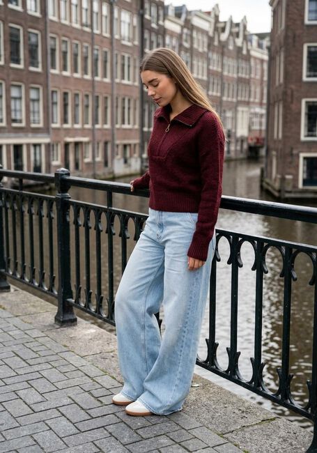 Bordeaux BY-BAR Trui BOXY BEAU PULLOVER - large
