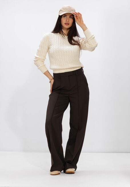 Creme TOMMY HILFIGER Trui CO CABLE MID GG C-NK LS SWT - large