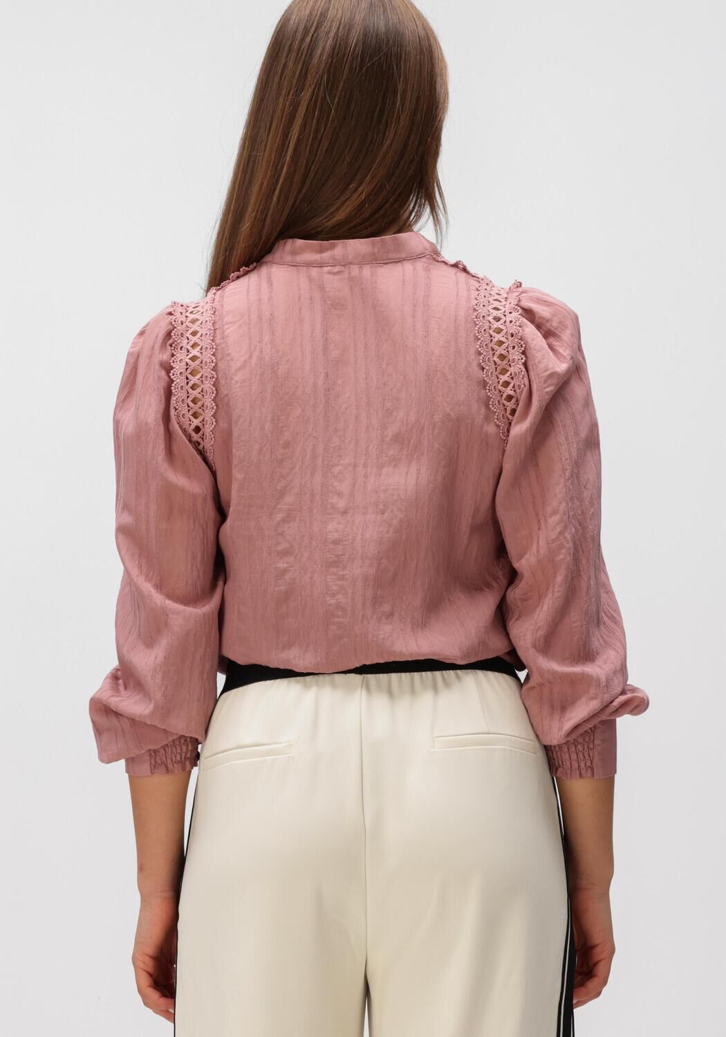 Roze CO'COUTURE Top KESI LACE V-SHIRT - large