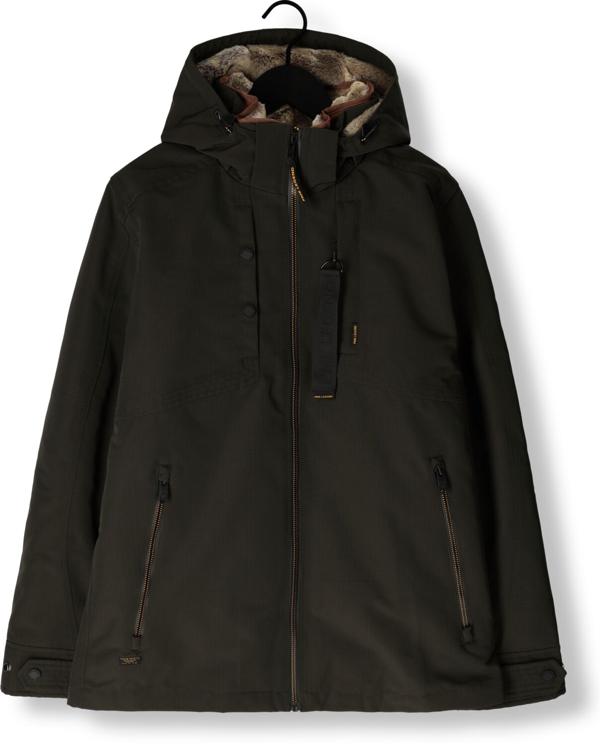 PME LEGEND Heren Jassen Semi Long Jacket Snowpack Trail Ripstop Groen