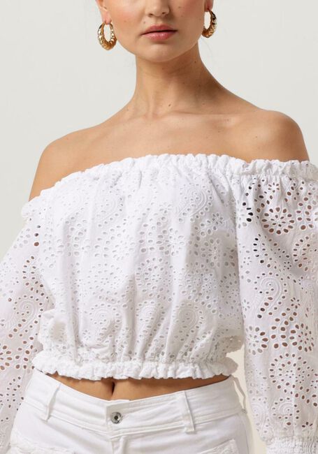 Witte GUESS Top 3/4 SLV RAFA TOP - large