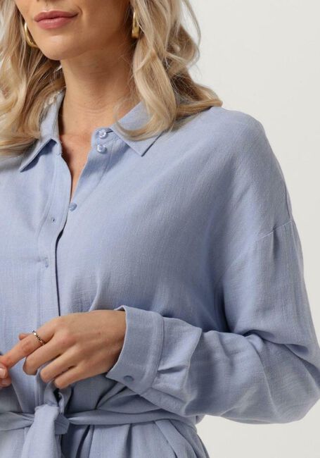 Blauwe SELECTED FEMME Mini jurk SLFVIVA TONIA LONG LINEN SHIRT - large