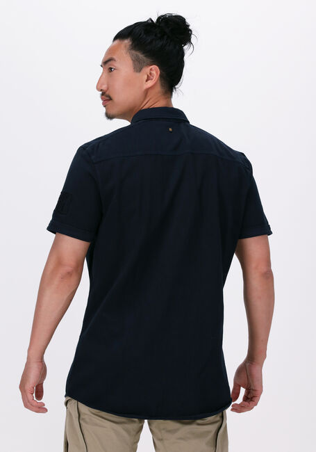 Donkerblauwe PME LEGEND Casual overhemd SHORT SLEEVE SHIRT CTN SINGLE JERSEY - large