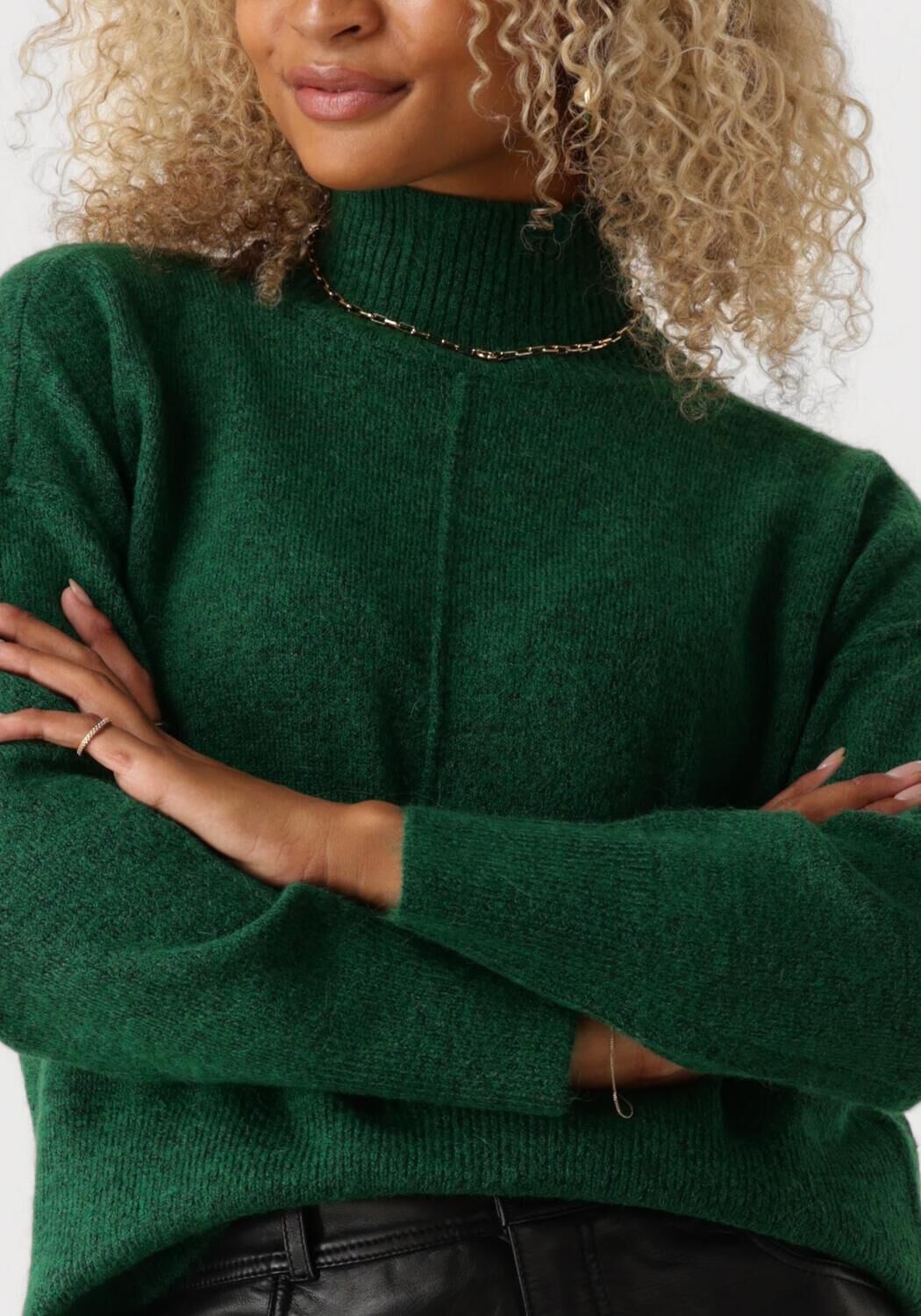 Y.A.S. Dames Truien & Vesten Yasbalis Ls High Neck Knit Groen