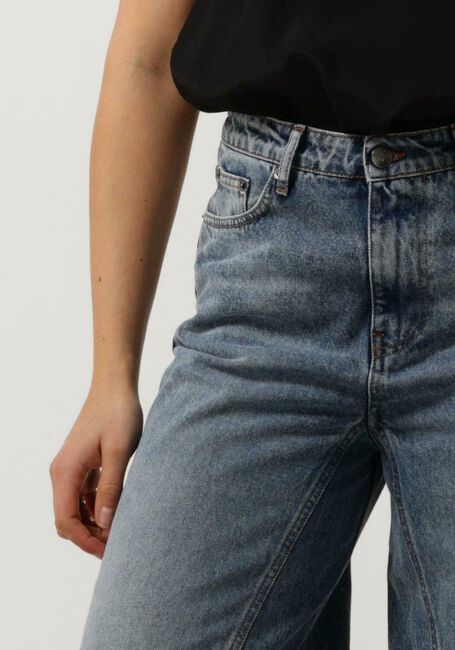 Donkerblauwe CO'COUTURE Wide jeans VIKA WIDE SEEM LONG JEANS - large