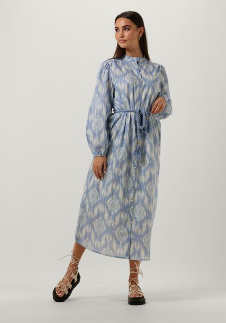 Blauwe CIRCLE OF TRUST Midi jurk GWEN DRESS - large