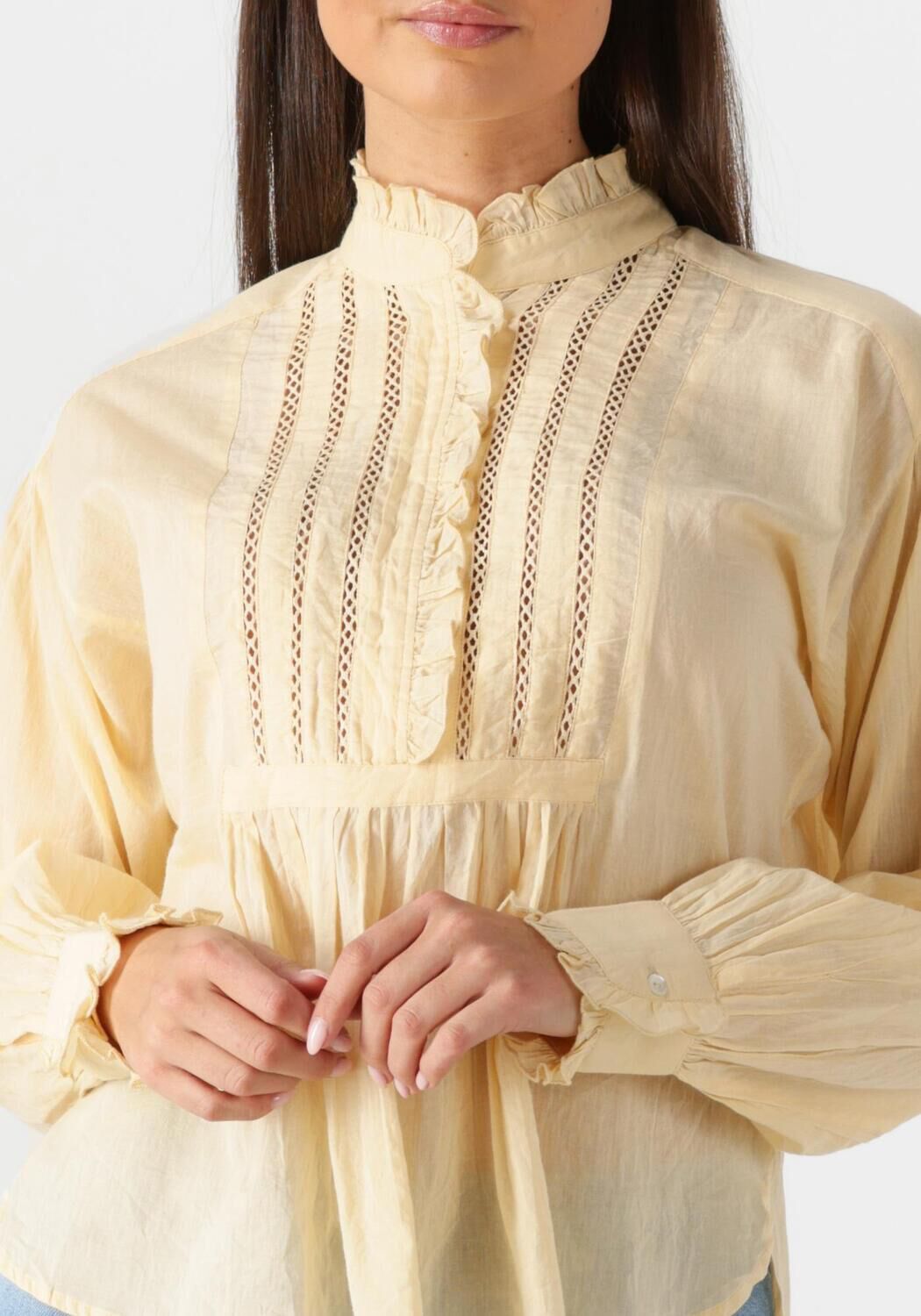 ANTIK BATIK Dames Blouses Angelo Blouse Geel