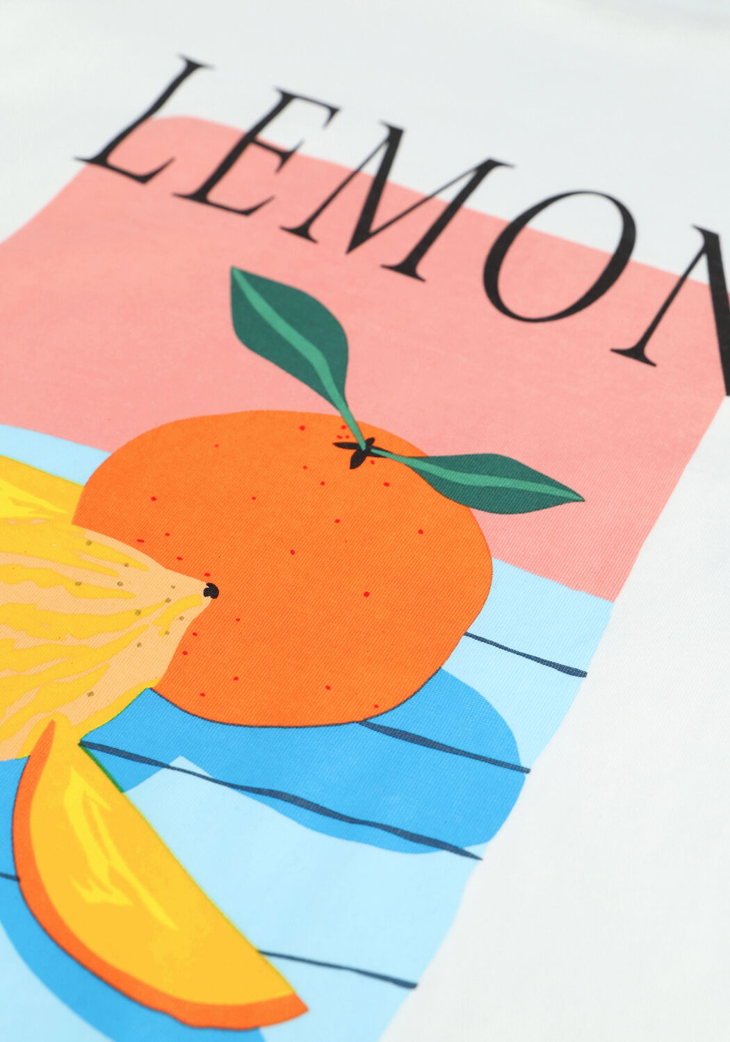 Witte NEO NOIR T-shirt PARVA FRUIT TEE - large