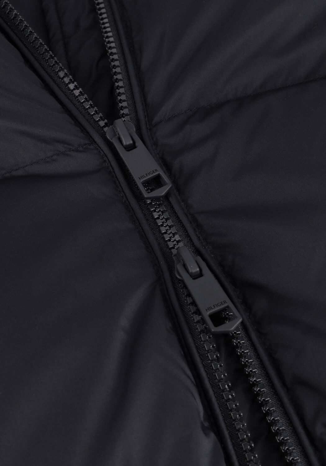 Donkerblauwe TOMMY HILFIGER Gewatteerde jas HW DOWN CASUAL COAT - large