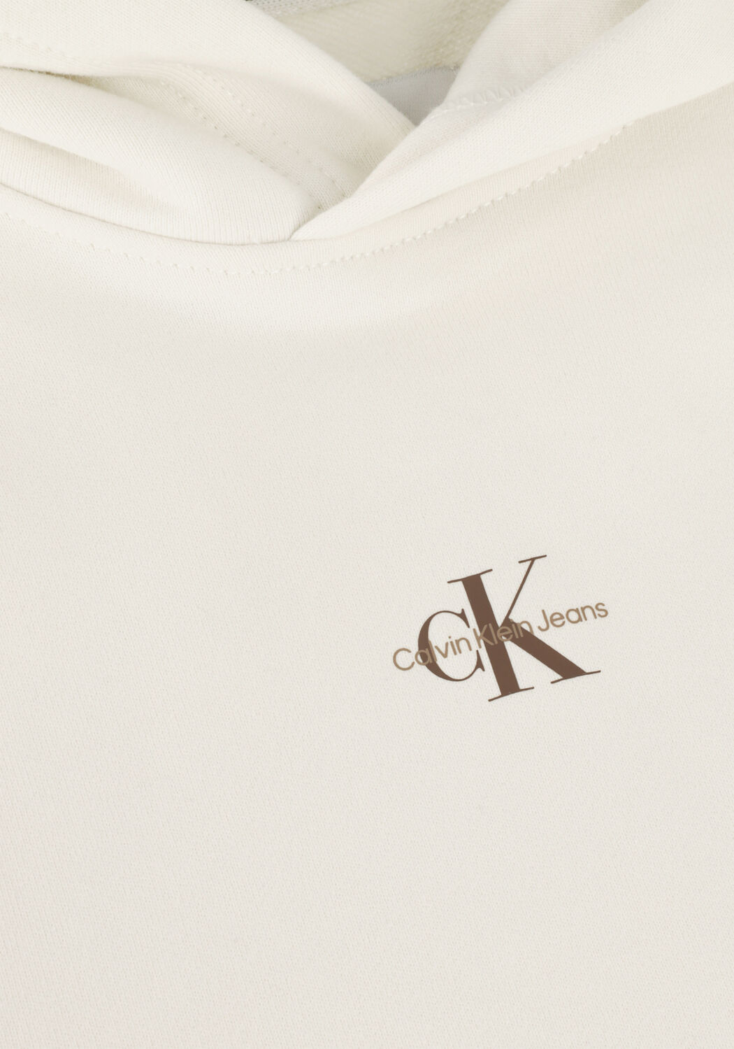 Gebroken wit CALVIN KLEIN Sweater MICRO MONOLOGO HOODIE - large