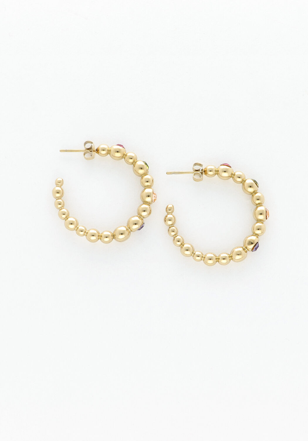 Goudkleurig NOTRE-V Oorbellen EARRING STONE MULTI